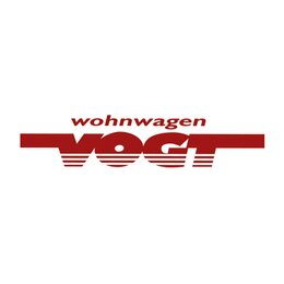 Red “wohnwagen VOGT” logo on a white background
