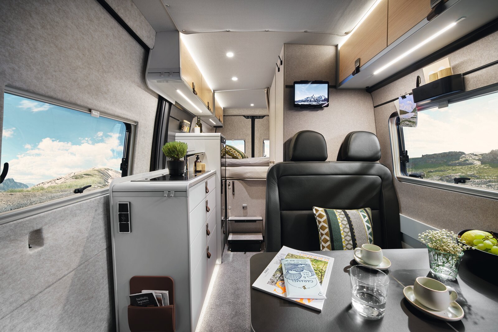 The interior of the Grand Canyon looks as bright as it does cosy in Pearl Grey.